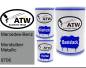 Preview: Mercedes-Benz, Mondsilber Metallic, 9706: 500ml Lackdose + 500ml Klarlack + 250ml Härter - Set, von ATW Autoteile West.